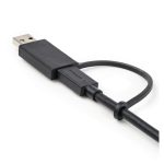 Cable USB-C de StarTech de 1 metro con adaptador a USB-A, ideal para docking stations híbridas, 10Gbps y PD de 100W, SKU USBCCADP