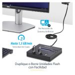 StarTech.com clonador autónomo 1:2 para memorias USB, copiador de unidades de memoria USB, copia sector por sector de 1,5 GB/min, borrado de 3 pasos, SKU USBDUP12