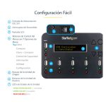 StarTech.com Clonador Autónomo 1:5 para Memorias USB con copia sector por sector, borrado de 3 pasos y pantalla LCD. SKU: USBDUP15