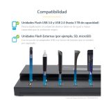 Imagen del StarTech.com Clonador Autónomo 1:15 para Memorias USB, que permite copiado de sector por sector a 1,5 GB/min y cuenta con una pantalla LCD. SKU: USBDUPE115