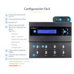 StarTech.com Clonador Autónomo 1:7 para Memorias USB con copia sector por sector, 1,5 GB/min, y borrado de 3 pasos - SKU USBDUPE17