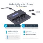 StarTech.com Clonador Autónomo 1:7 para Memorias USB con copia sector por sector, 1,5 GB/min, y borrado de 3 pasos - SKU USBDUPE17