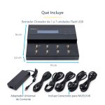 StarTech.com Clonador Autónomo 1:7 para Memorias USB con copia sector por sector, 1,5 GB/min, y borrado de 3 pasos - SKU USBDUPE17
