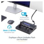 StarTech.com Clonador Autónomo 1:7 para Memorias USB con copia sector por sector, 1,5 GB/min, y borrado de 3 pasos - SKU USBDUPE17