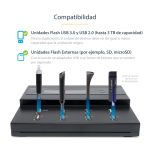 StarTech.com Clonador Autónomo 1:7 para Memorias USB con copia sector por sector, 1,5 GB/min, y borrado de 3 pasos - SKU USBDUPE17