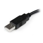 Cable de extensión USB 2.0 de 0,15 metros de la marca StarTech.com, modelo USBEXTAA6IN, con conectores USB A macho y hembra