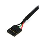 StarTech.com Cable Header USB 2.0 de 5 Pines, 30cm de longitud, hembra a hembra. SKU: USBINT5PIN12