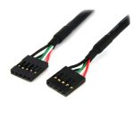 Imagen del Cable Extensor IDC 5 pines de StarTech.com, de 60cm, conexión a placa base madre, SKU USBINT5PIN24