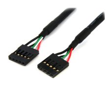 Imagen del Cable Extensor IDC 5 pines de StarTech.com, de 60cm, conexión a placa base madre, SKU USBINT5PIN24