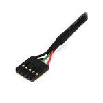 StarTech.com cable interno de 18 pulgadas al USB IDC de 5 pines del cabezal de la placa base, SKU USBINT5PIN.