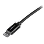 StarTech.com Cable Lightning a USB de 1 metro, ideal para iPhone, iPad y iPod, con certificación MFi de Apple, en color negro. SKU: USBLT1MB