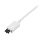 Imagen del StarTech.com Cable Adaptador de 1 metro, USB A Macho a Micro USB B Macho, para Smartphone, Blanco. SKU: USBPAUB1MW