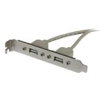 Imagen del producto StarTech.com Adaptador de Placa USB A Hembra de 2 puertos, SKU USBPLATE, ideal para ampliar puertos USB en una PC.