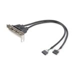StarTech.com Cabezal Bracket de Perfil Bajo con 2 Puertos USB 2.0 y conexión a Placa Base, SKU USBPLATELP