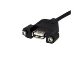 StarTech.com Cable de 91cm USB 2.0 para Montaje en Panel con conexión a Placa Base IDC de 5 Pines y Conector Hembra USB A, SKU: USBPNLAFHD3