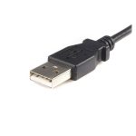 Cable adaptador de 1 metro USB A macho a Micro USB B macho de StarTech.com, ideal para carga y transferencia de datos en teléfonos móviles. SKU: UUSBHAUB1M