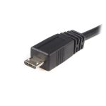 Imagen del StarTech.com Cable 3m Micro USB B a USB A, cargador de teléfono móvil, datos USB 2.0, macho a macho, color negro, SKU UUSBHAUB3M
