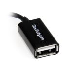 StarTech.com Cable Adaptador Micro USB a USB OTG Acodado a la Derecha de 12cm - Macho a Hembra, SKU UUSBOTGRA
