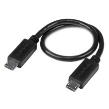 Cable USB OTG de 20cm de StarTech.com, adaptador micro USB a micro USB, macho a macho, SKU UUUSBOTG8IN