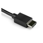 Imagen del Cable Adaptador StarTech.com de 2 metros VGA a HDMI, alimentado por USB, con pantalla 1080p. SKU VGA2HDMM2M.