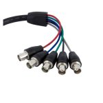 StarTech.com cable de 30 cm coaxial para monitor HD15 VGA a 5 BNC RGBHV. SKU VGABNCMF1. Conector macho a hembra ideal para monitores.