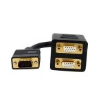 Cable StarTech.com duplicador y divisor de vídeo VGA de 2 puertos, 30cm, compacto. SKU VGASPL1VV