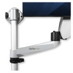 Imagen de la estación de trabajo de montaje en pared StarTech.com para 1 monitor, SKU WALLSTSI1. Ideal para optimizar espacio en la oficina.