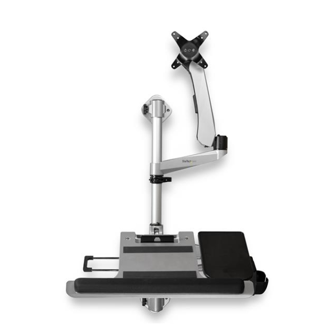 StarTech Estación de Trabajo de Montaje en Pared para 1 Monitor Premium Imagen de la estación de trabajo de montaje en pared StarTech.com para 1 monitor, SKU WALLSTSI1. Ideal para optimizar espacio en la oficina.