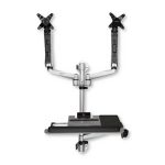 StarTech.com Estación de Trabajo de Montaje en Pared para 2 Monitores, modelo premium con SKU WALLSTSI2