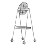 Carro multimedia Steelcase Roam Mobile Stand Gris, adaptable para dispositivos, modelo STPM1CART