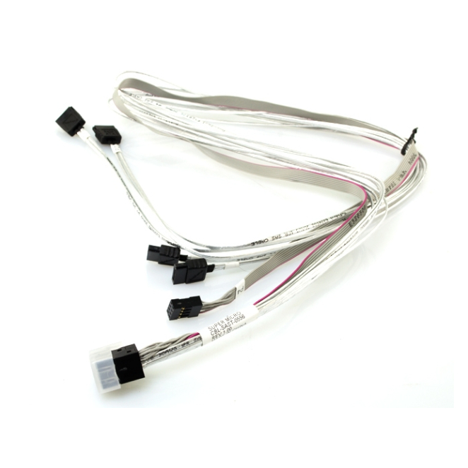 Supermicro Cable SAST SAS Negro y Blanco Alta Velocidad Cable Serial Attached SCSI (SAS) Supermicro CBL-SAST-0556, compatible con conexiones de alto rendimiento, en colores negro y blanco