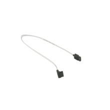 Imagen del Supermicro cable de SATA blanco, modelo CBL-SAST-0640, con longitud de 0,38 metros.