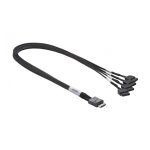 Cable Supermicro CBL-SAST-0933 tipo SAS de 50 metros en color negro, diseñado para conexiones rápidas y duraderas (SKU: CBL-SAST-0933)