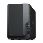 Servidor de almacenamiento NAS Synology DiskStation DS223, modelo con procesador Realtek RTD1619B, memoria RAM de 2 GB DDR4, unidad de escritorio sin capacidad de almacenamiento, SKU DS223