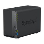Servidor de almacenamiento NAS Synology DiskStation DS223, modelo con procesador Realtek RTD1619B, memoria RAM de 2 GB DDR4, unidad de escritorio sin capacidad de almacenamiento, SKU DS223