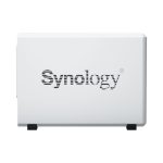 Servidor de almacenamiento NAS Synology DiskStation DS223J, procesador Realtek RTD1619B, 1 GB DDR4, 0 TB, DiskStation Manager, color blanco, SKU DS223J