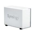 Servidor de almacenamiento NAS Synology DiskStation DS223J, procesador Realtek RTD1619B, 1 GB DDR4, 0 TB, DiskStation Manager, color blanco, SKU DS223J