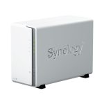Servidor de almacenamiento NAS Synology DiskStation DS223J, procesador Realtek RTD1619B, 1 GB DDR4, 0 TB, DiskStation Manager, color blanco, SKU DS223J