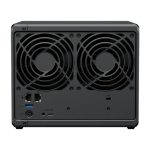 Servidor de almacenamiento NAS Synology DiskStation DS925+ con procesador Ryzen Embedded V1500B, 4 GB de RAM DDR4 y capacidad para 0 TB, SKU: DS925+. De color negro.