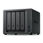 Servidor de almacenamiento NAS Synology DiskStation DS925+ con procesador Ryzen Embedded V1500B, 4 GB de RAM DDR4 y capacidad para 0 TB, SKU: DS925+. De color negro.