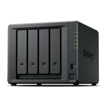 Servidor de almacenamiento NAS Synology DiskStation DS925+ con procesador Ryzen Embedded V1500B, 4 GB de RAM DDR4 y capacidad para 0 TB, SKU: DS925+. De color negro.