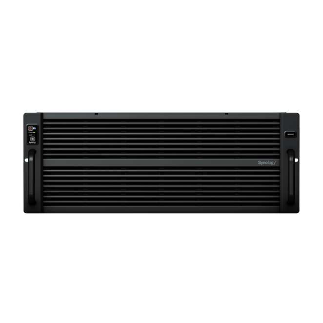 Synology Servidor de Almacenamiento 4U Intel Xeon Silver 64GB DDR4 Synology HD6500 servidor de almacenamiento en bastidor (4U) con procesador Intel Xeon Silver 4210R, 64 GB de memoria DDR4 y carcasa negra