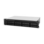 Servidor de almacenamiento NAS Synology RackStation RS1221+ con Ryzen Embedded V1500B, 4 GB DDR4, 0 TB, negro, SKU RS1221+