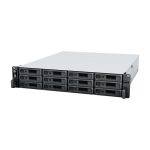 Synology RackStation RS2423+ servidor de almacenamiento NAS en bastidor 2U con procesador Ryzen Embedded V1780B, 8 GB de RAM DDR4 y gestión DiskStation Manager, modelo en color negro y gris, SKU RS2423+