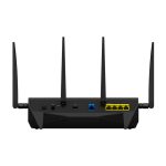 Router inalámbrico Synology RT2600AC con Gigabit Ethernet, doble banda (2,4 GHz / 5 GHz) y color negro. SKU RT2600AC