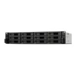 Servidor de almacenamiento Synology SA3610 NAS de bastidor 2U con procesador Intel Xeon D-1567, 16 GB DDR4, sin disco duro, color negro y gris. SKU: SA3610