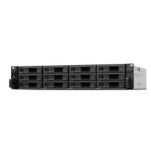 Servidor de almacenamiento Synology SA3610 NAS de bastidor 2U con procesador Intel Xeon D-1567, 16 GB DDR4, sin disco duro, color negro y gris. SKU: SA3610