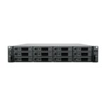Servidor de almacenamiento Synology SA3610 NAS de bastidor 2U con procesador Intel Xeon D-1567, 16 GB DDR4, sin disco duro, color negro y gris. SKU: SA3610