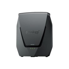 Router inalámbrico Synology WRX560 con Gigabit Ethernet, doble banda de 2,4 GHz y 5 GHz, en color negro. SKU: WRX560