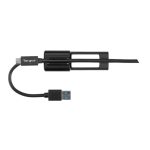 Targus ACC110401GLX cable USB 0,1 m USB A a USB C color negro, ideal para carga y transferencia de datos.